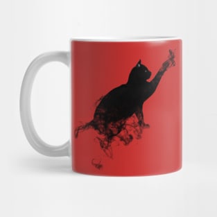 Cat up in Smoke Mug